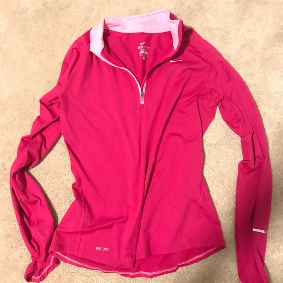 Nike Tops - Nike Pink Half Zip